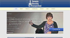 Desktop Screenshot of genesishousing.org